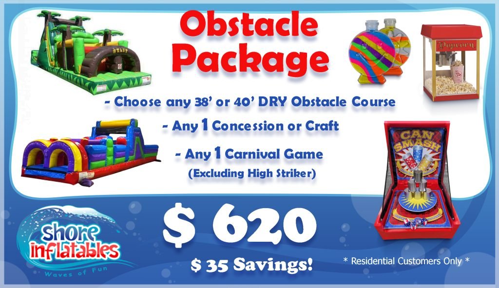 obstacle course package Party Packages